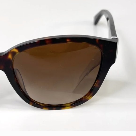 TORY BURCH Classic Sunglasses NEW Dark Tortoise With Gold Logo main image 6